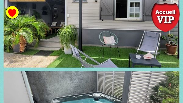 Ti Garden F2 et son jacuzzi privé à STE LUCE